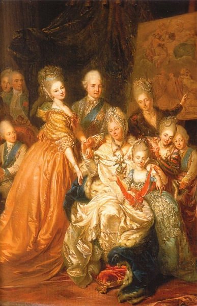 Maria Antonia Bawarska z rodziną
